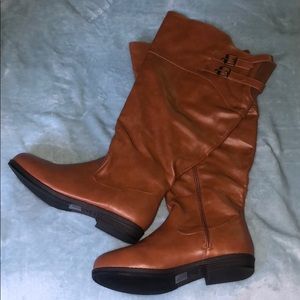 Tall Brown Leather Boots